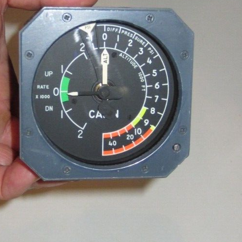 INDICATOR ALTITUDE DIFFERENTIAL PRESSURE UNKNOWN AIRCRAFT DATA TAG TORN