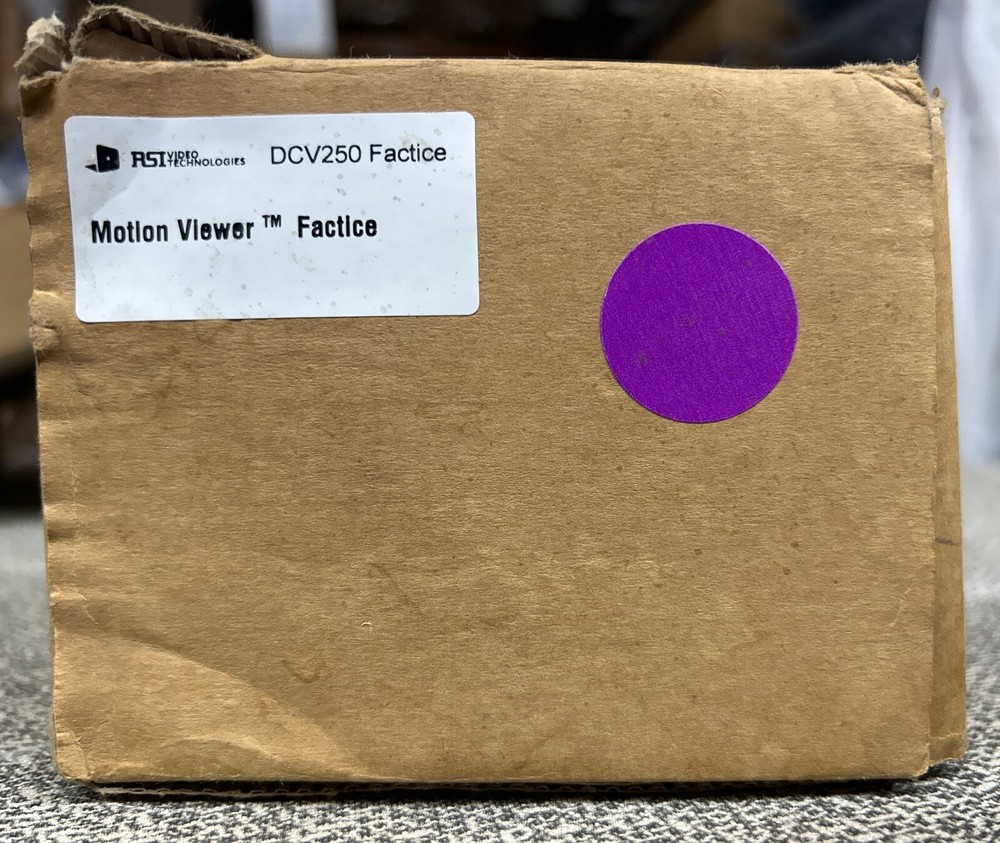 RSI VIDEO TECHNOLOGIES DCV250 MOTION VIEWER FACTICE