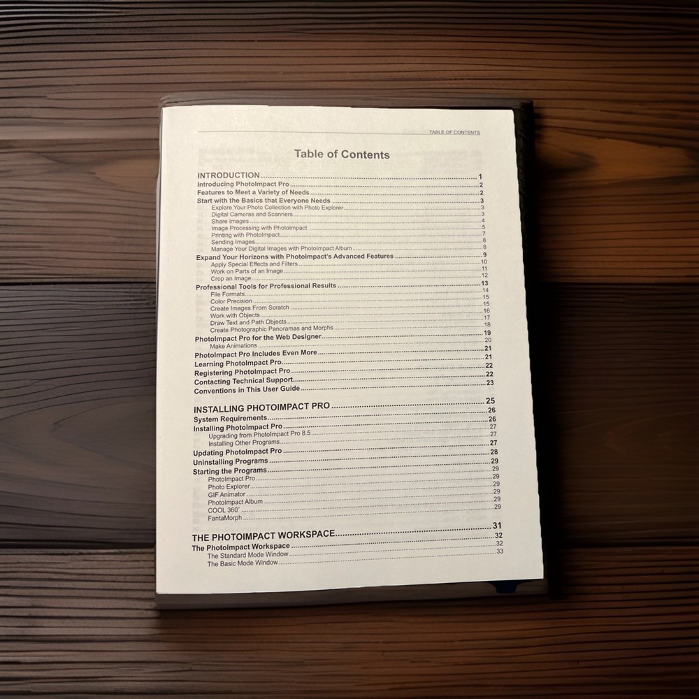 Photo Impact Pro Version 10 Nova Development User Manual Book Only