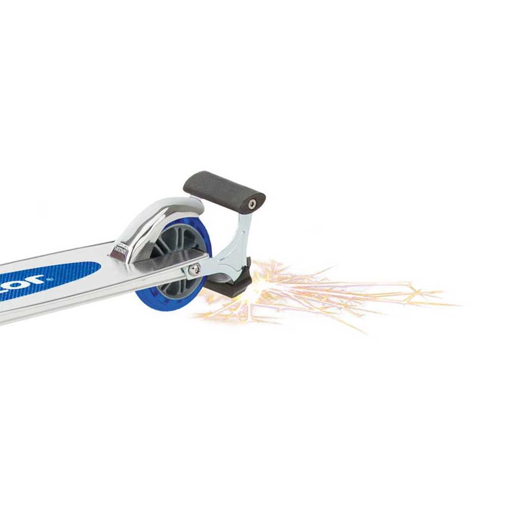 Razor Spark Aluminum Frame Foldable Kick Scooter, Adjustable Handlebars, Blue