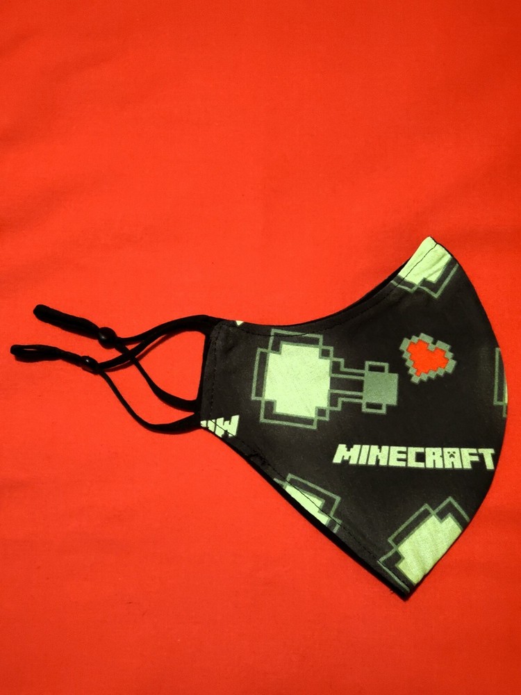 Minecraft Level Up Adjustable Face Mask
