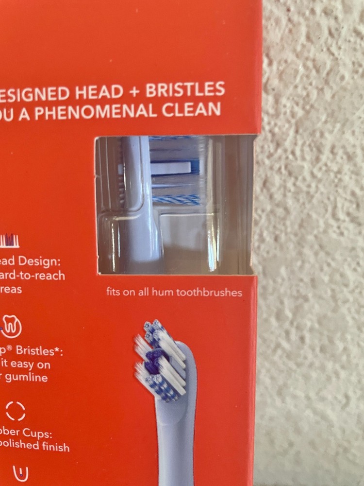 NEW Colgate Hum Toothbrush Replacement Heads, 2 Pack, Blue