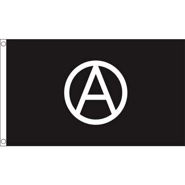 Anarchy Anarchist Black & White Flag Table Hand Waving Flags Bunting Scrunchie