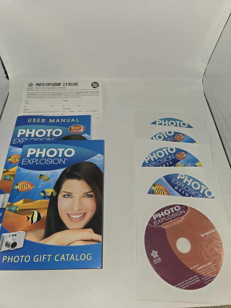 Photo Explosion Deluxe Computer Software V3 For Windows XP Vista With Special Ed