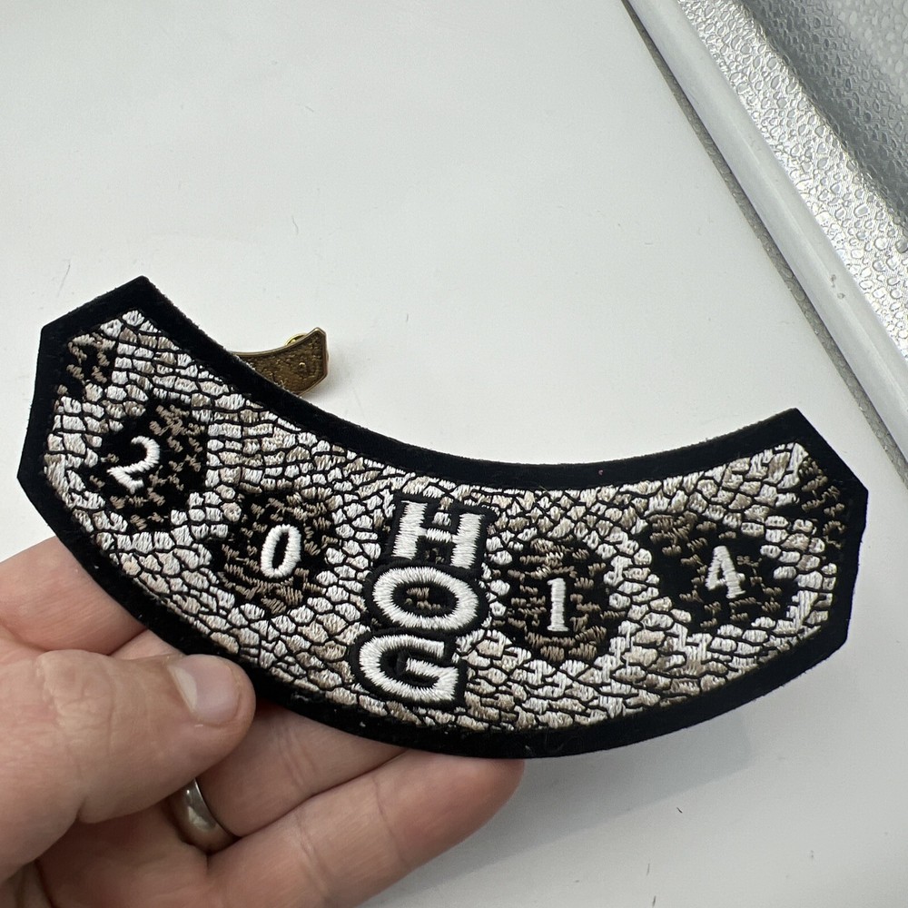 HARLEY DAVIDSON OWNERS GROUP HOG PATCH & PIN SET - 2014