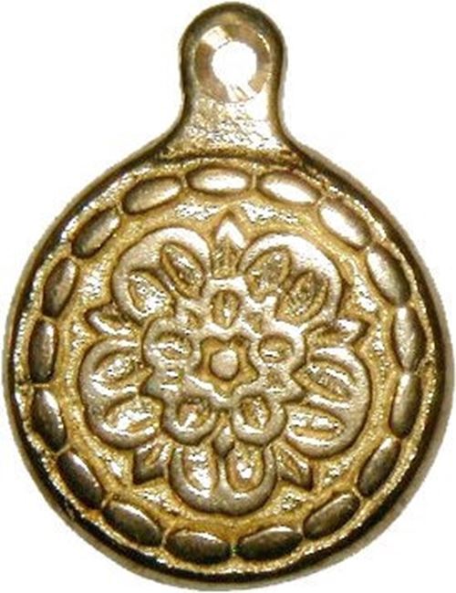 Floral Brass Bed Bolt Cover