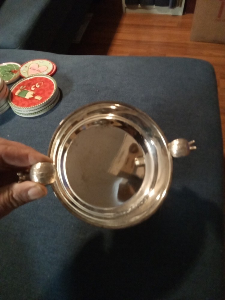 Nutbowl Silverplate About 7in