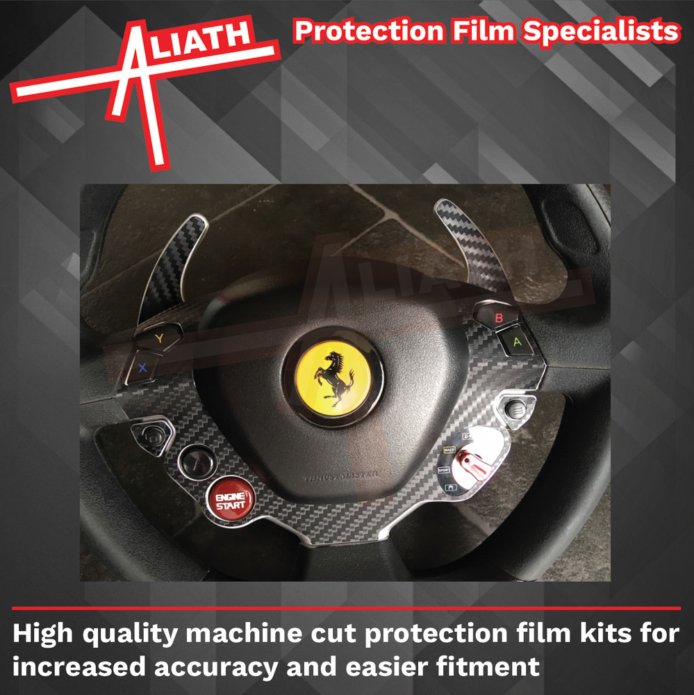 Fits Thrustmaster 458 Steering Wheel CARBON Styling Scratch chip Protection Kit
