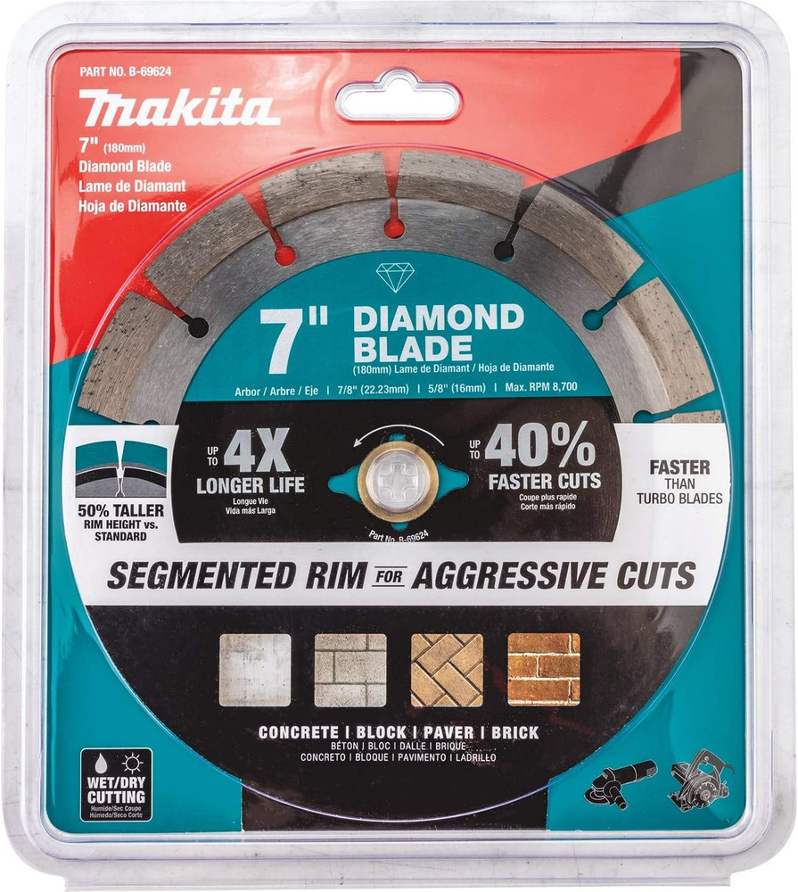 B-69624 7" Diamond Blade, Segmented, General Purpose