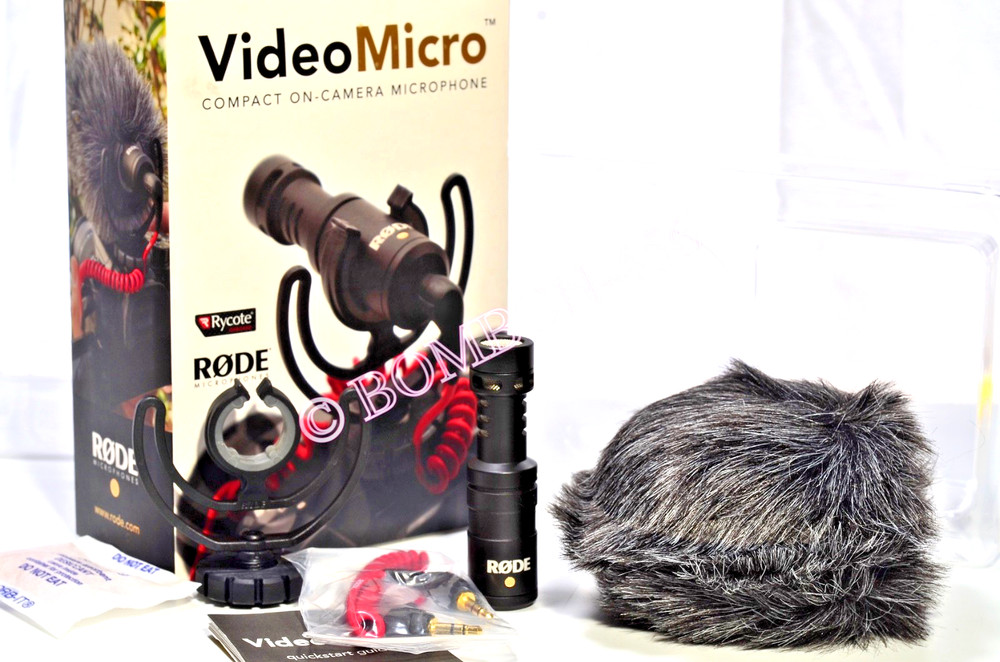 RODE VIDEOMICRO COMPACT ON-CAMERA MICROPHONE NEVER USED/OPEN BOX - TESTED