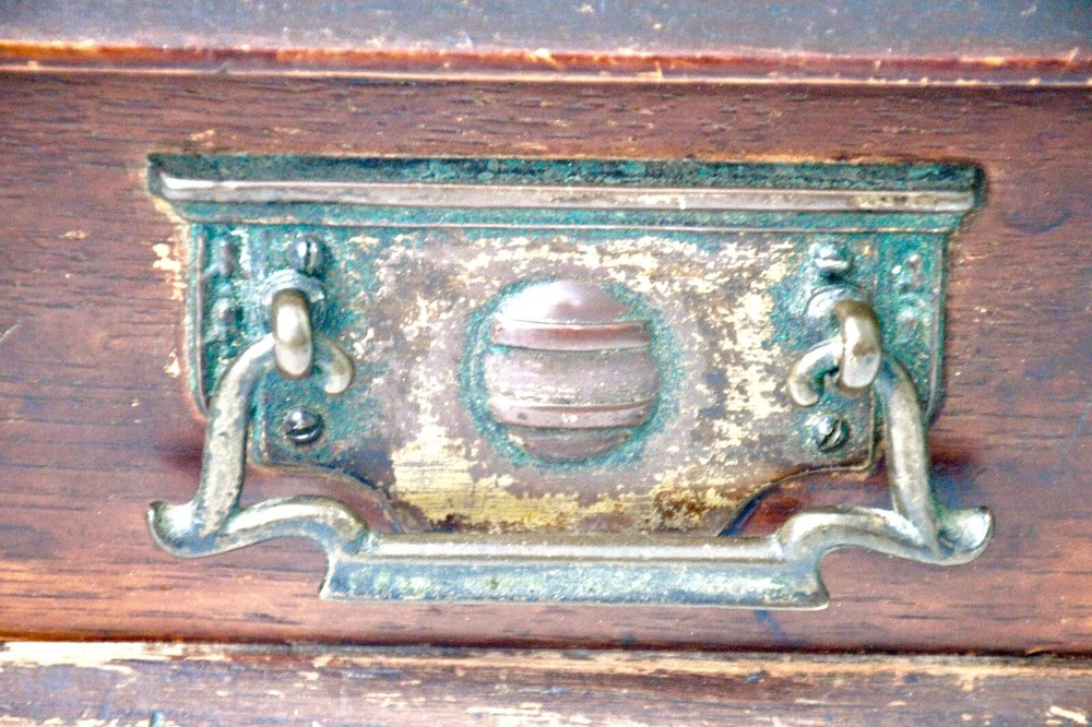 Antique Wall Vanity Mirror with drawer