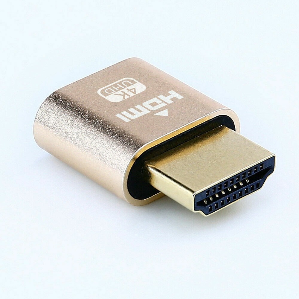 2 Pack HDMI Dummy Plug 4K Display Emulator Windows Mac OSX Linux fit-Headless