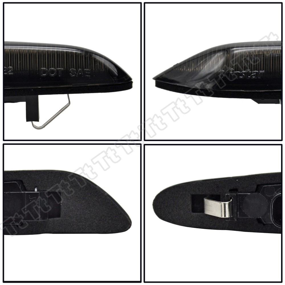 For BMW E60 E61 E82 E88 E90 E91 E92 E93 Sequential Smoked LED Side Marker Light
