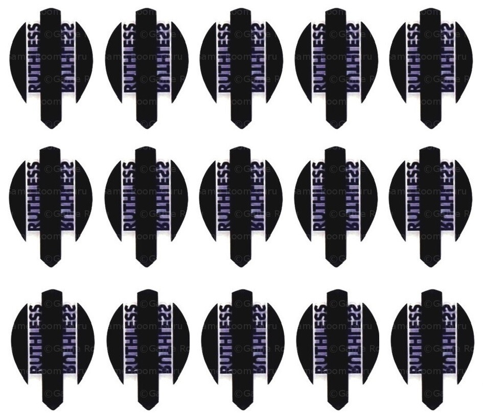 5 New Sets Ruthless Pear Dart Flights - Ships w/ Tracking -  Black