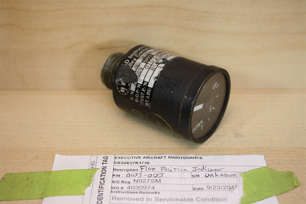 B&D Instruments 0103-003 Flap Pos Indicator 850623-1 (1.5")