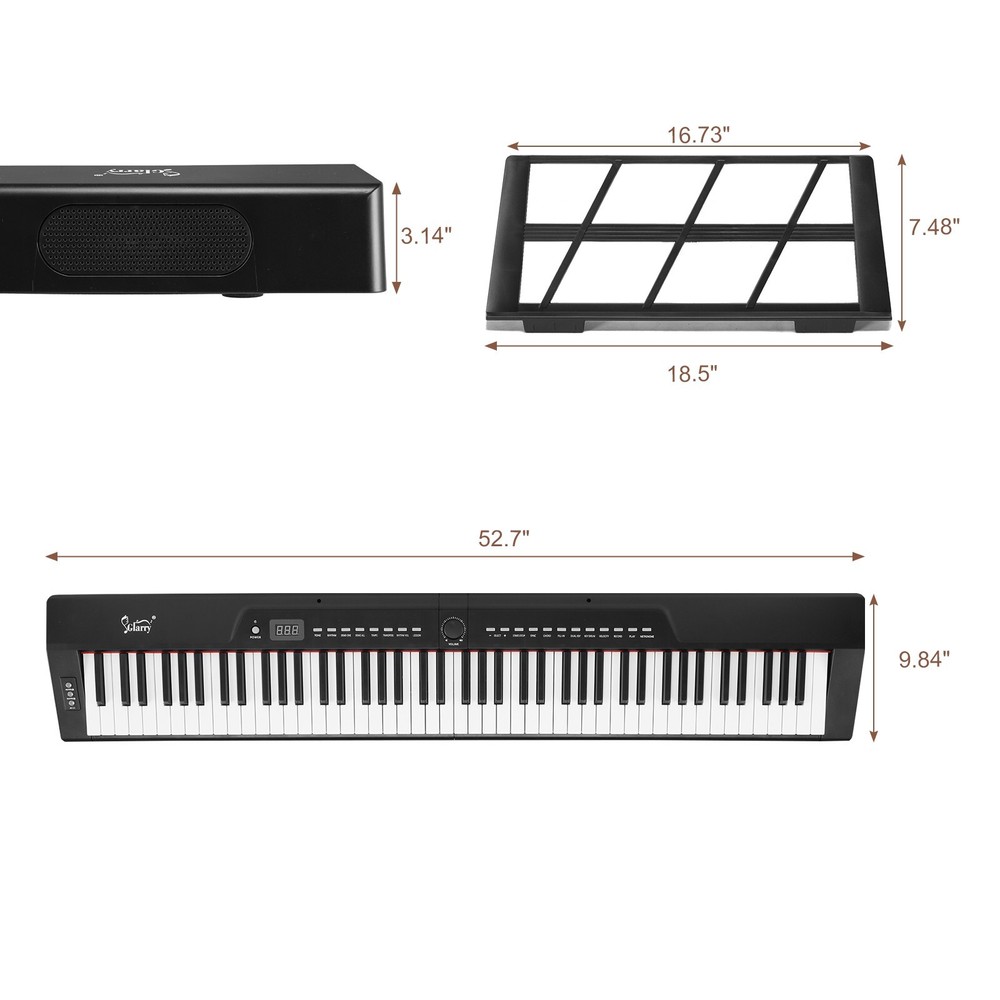 ❄️PROS & BEGINNERS!❄️88 Key Foldable Electric Piano/Keyboard +USB!