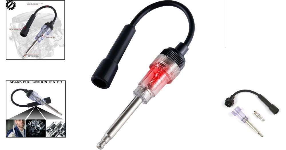 Universal Inline Spark Plug Tester - Quick Engine Ignition Diagnostics Tool