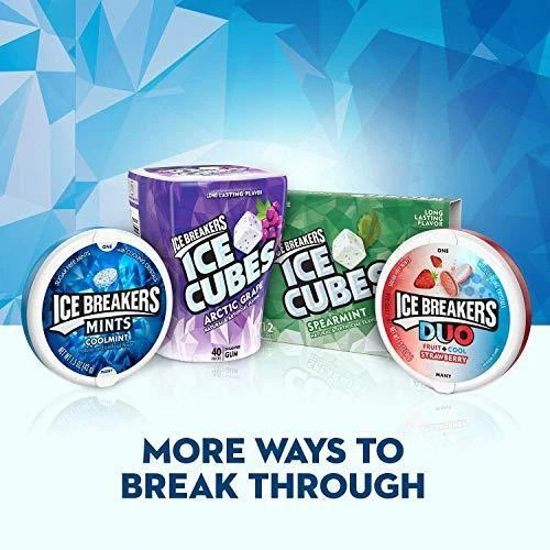 ICE BREAKERS Sugar Free Mints, Coolmint, 1.5 Ounce (Pack of 8)