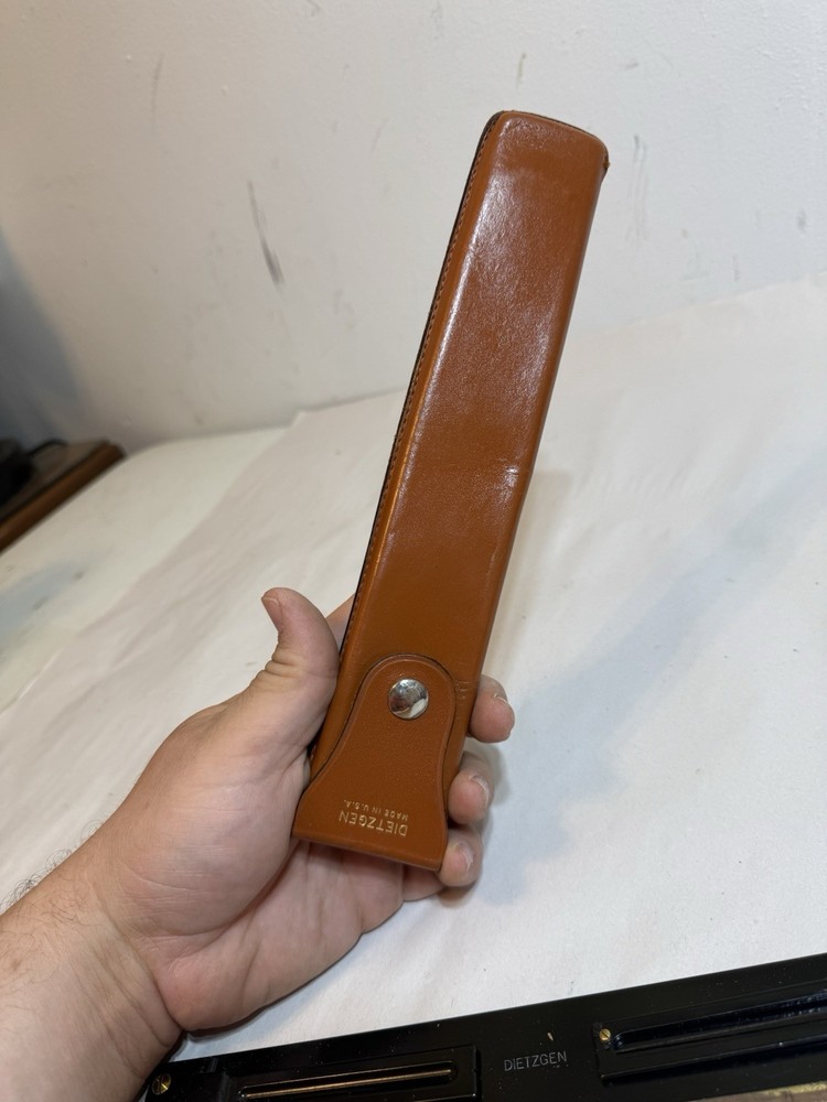 Vintage Dietzgen Alidade WWII leather Case