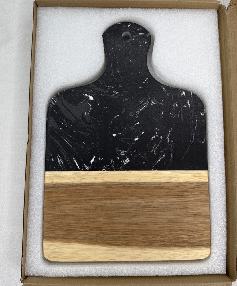Resafy Wood & Marble Cutting Board, Open Box