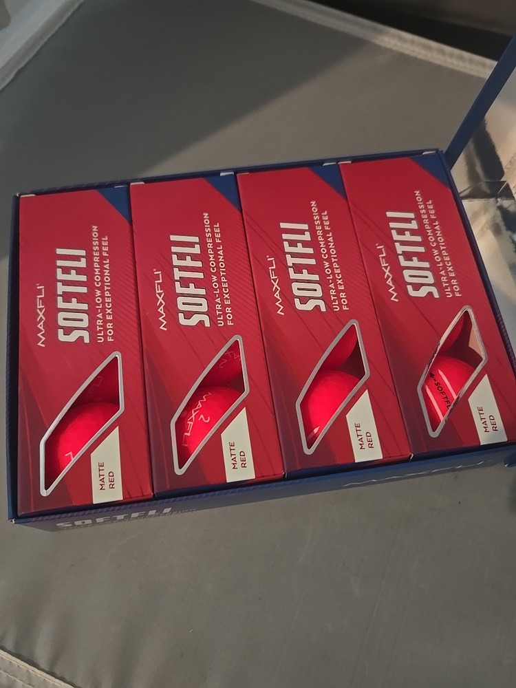 Maxfli Softfli Matte Golf Balls Red Dozen