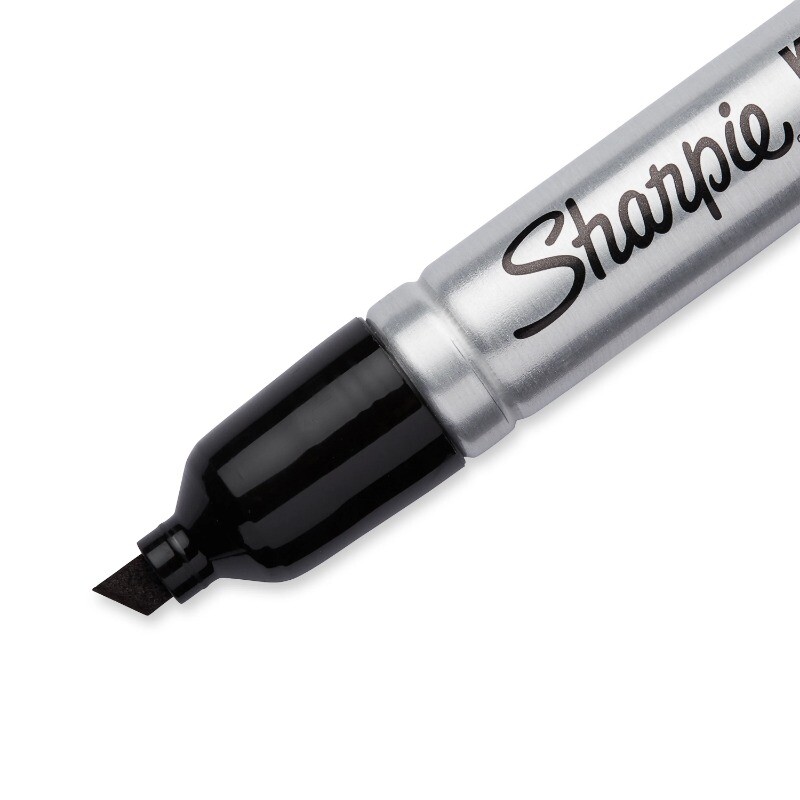 Sharpie King Size Permanent Markers, Large Chisel Tip, Black, 12 Count
