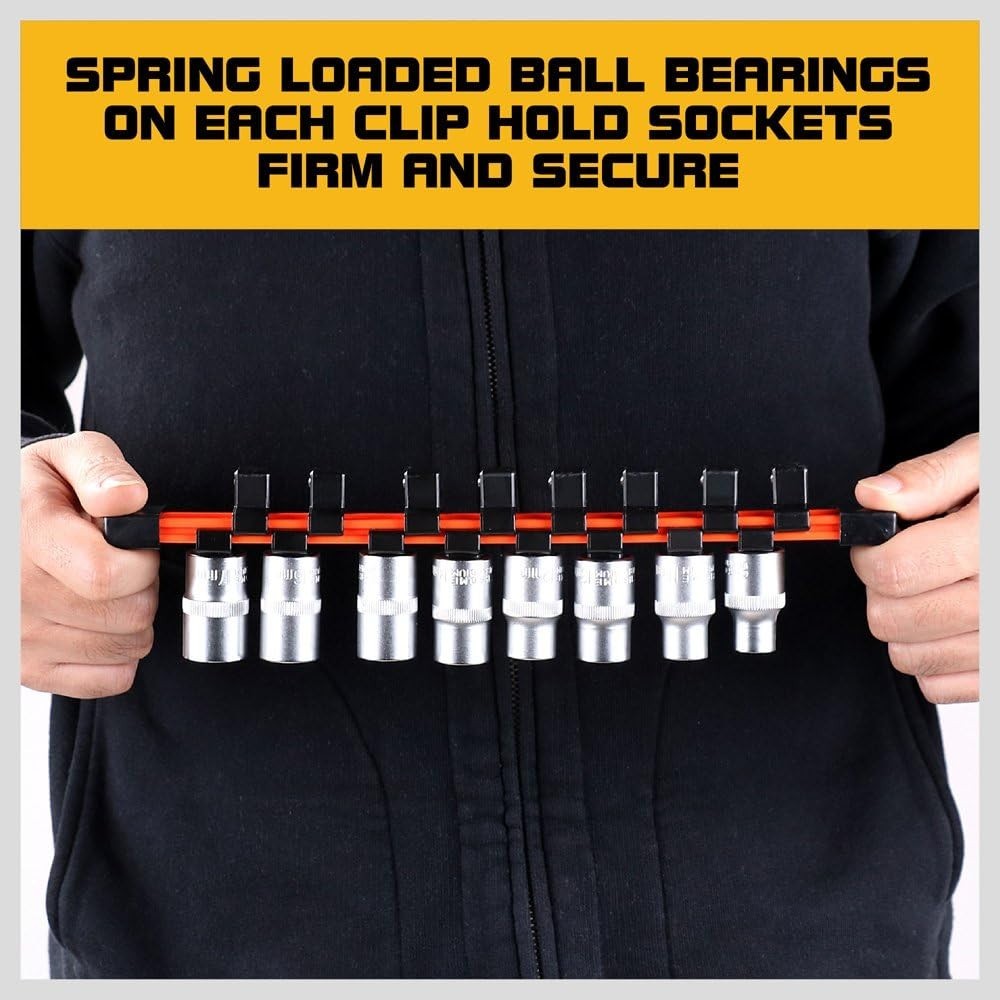 3-Piece Double-Sided Socket Organizer Set - Heavy-Duty ABS for Maximum Storage