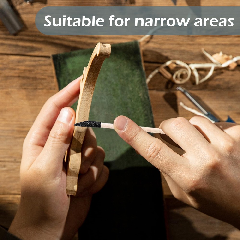 Sanding Sticks 30 Pcs, Double-Ended Sanding Tools for Wood & Plastic Models