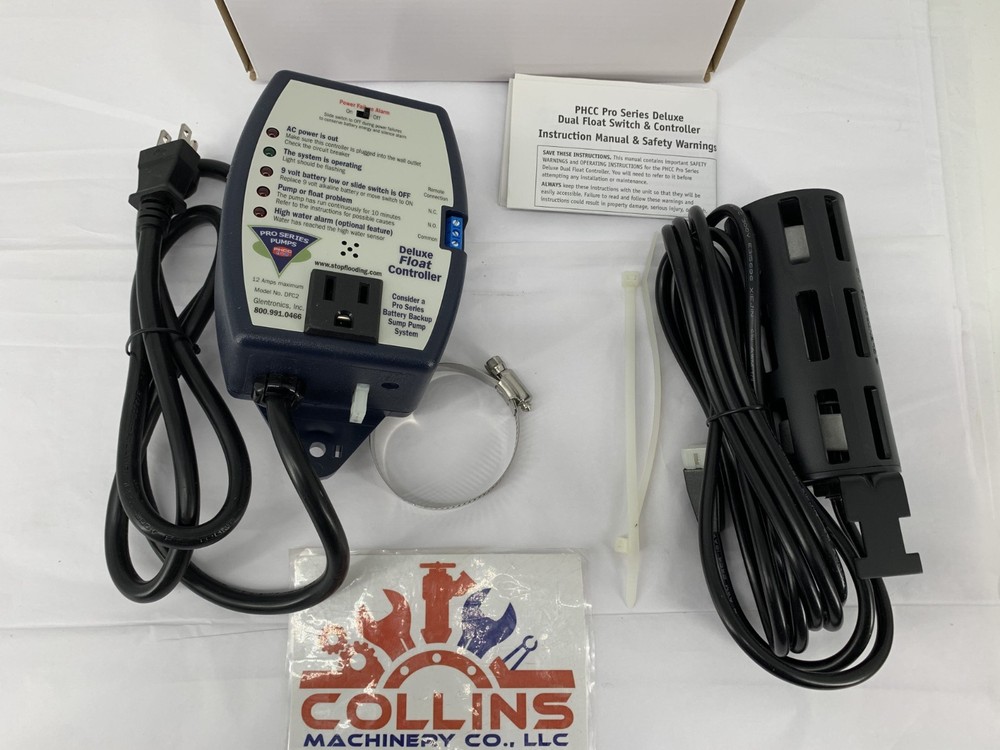 Glentronics DFC2 Pro Series Pumps Deluxe Controller w/Dual Float Switch w/USB