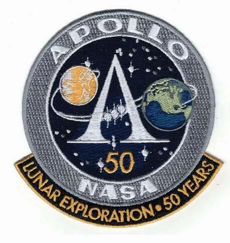 NASA Apollo Program 50th Years Lunar Exploration Official Patch