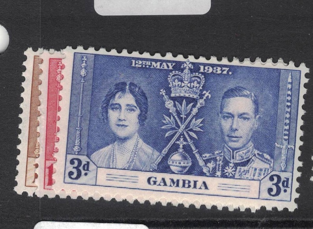 Gambia Coronation SG 147-9 MOG (4fhl)