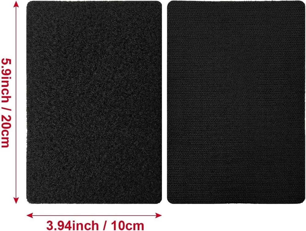 Versatile 4x6 Inch Hook and Loop Strips - Essential for Home and Craft Projects