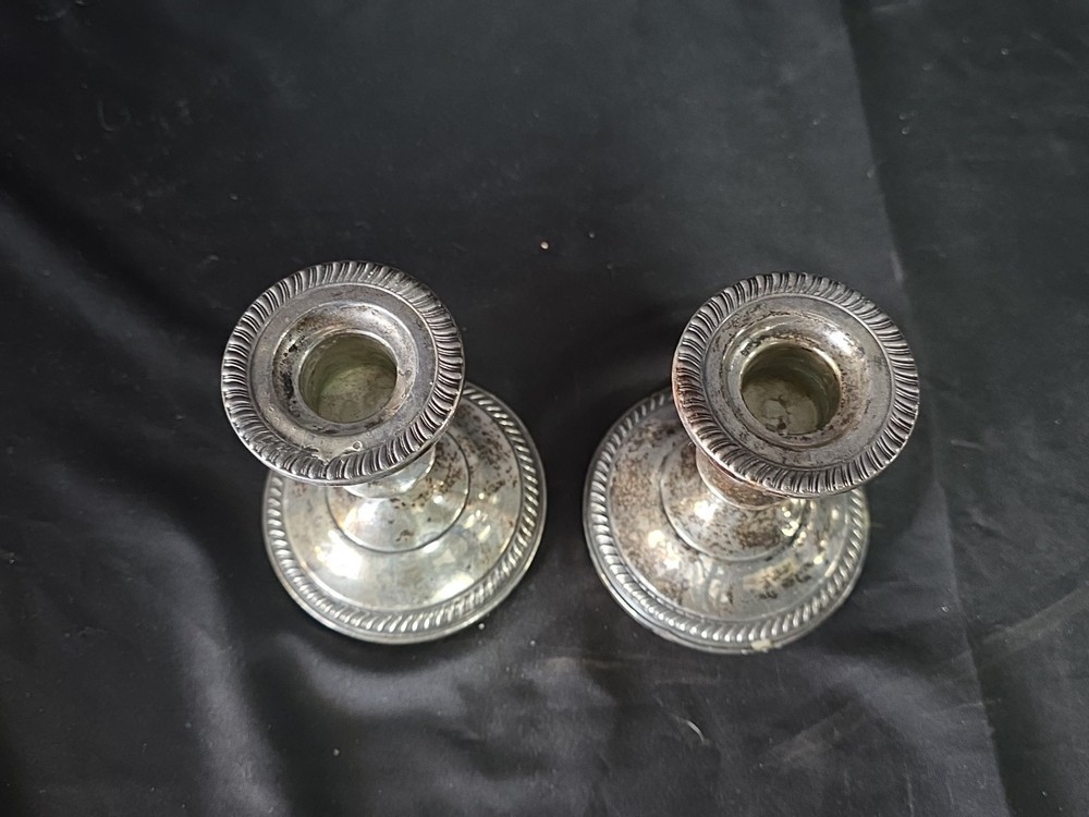 Sterling Silver Candle Holders