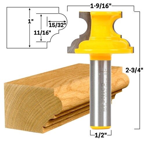Window Sill Router Bit - 1/2" Shank - Yonico 18146