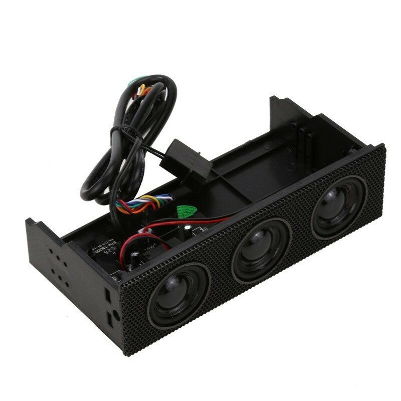 5.25" Stereo Surround Speaker PC Front Panel Computer Case Built-in