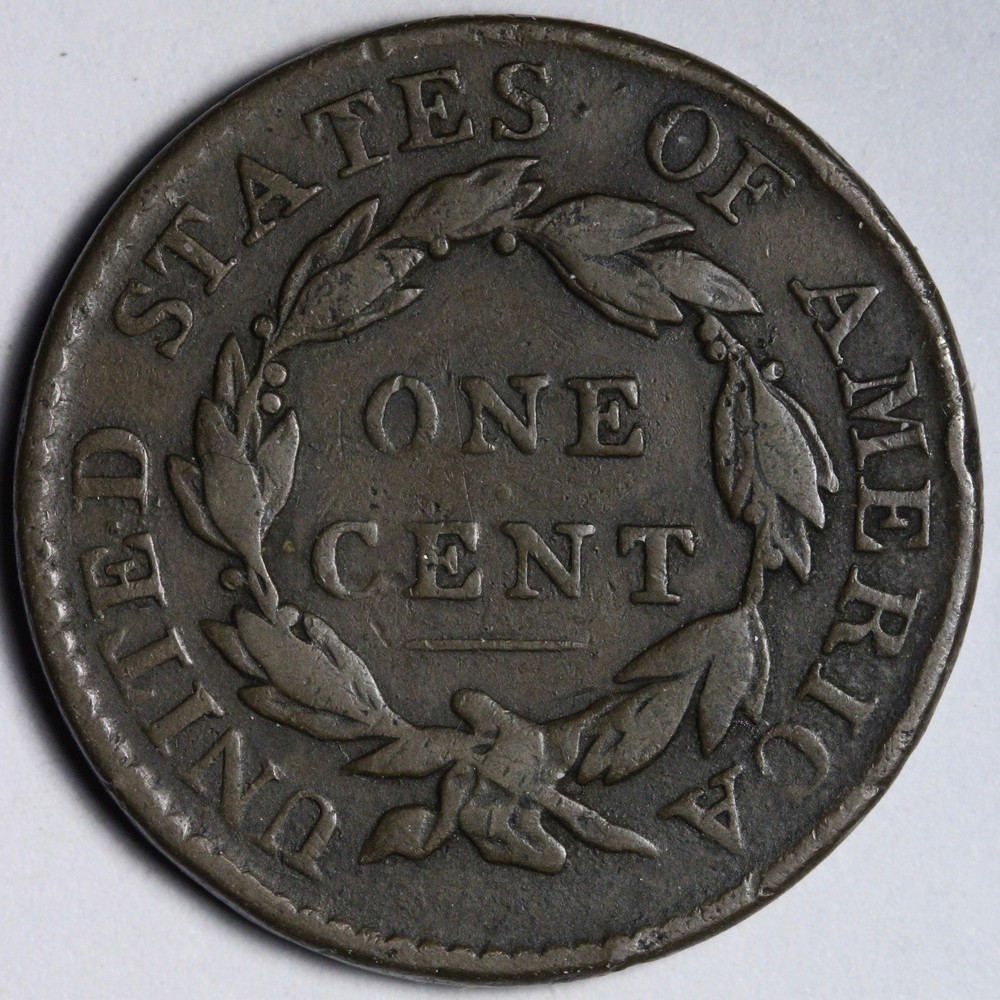 1819 Coronet Head Large Cent VF E100 KVJNM