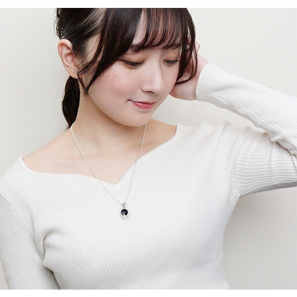 Cut Iolite Silver Oval Pendant Top (No Chain)