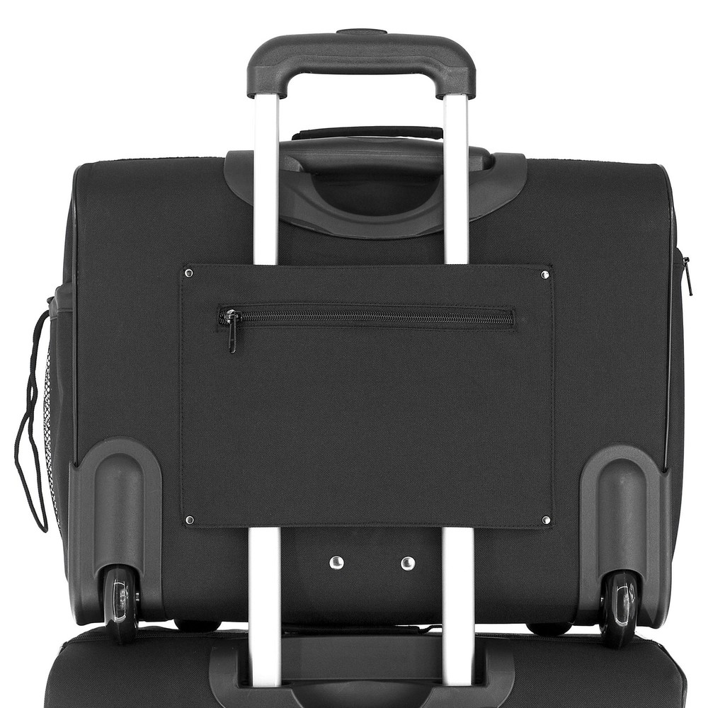 Underseat Pro Foldable rPET Laptop Carry-on Briefcase, Black