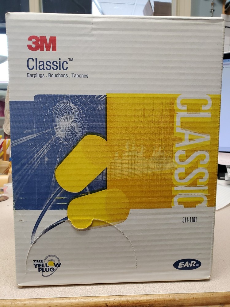 3M E-A-R Classic Ear Plugs 11001 - Size Medium 29dB NRR