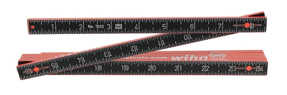 Wiha Composite Laminated Ruler Inch Metric Home Improvement Tool One Size
