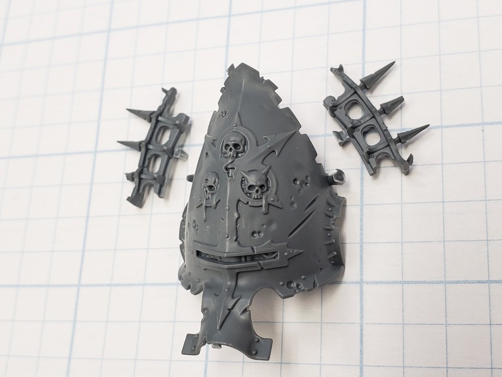 Warhammer 40k Death Guard Bits Foetid Bloat-Drone Face Armor w Rust Spikes #10