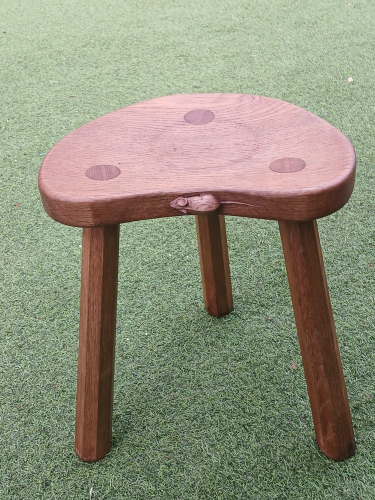 Robert Thompson 'The Mouseman' Stool Pre 1930s Vintage