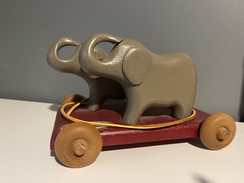 Henn Workshops Elephants Pull Toy 1997