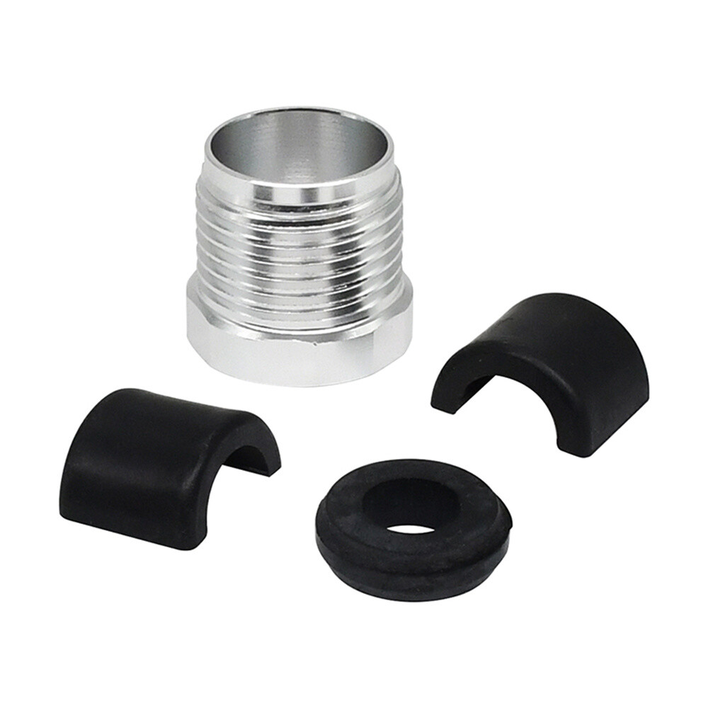 New Steering Reverse Billet Cable Lock Nut+Half Ring Retainer+Rubber Grommet Kit