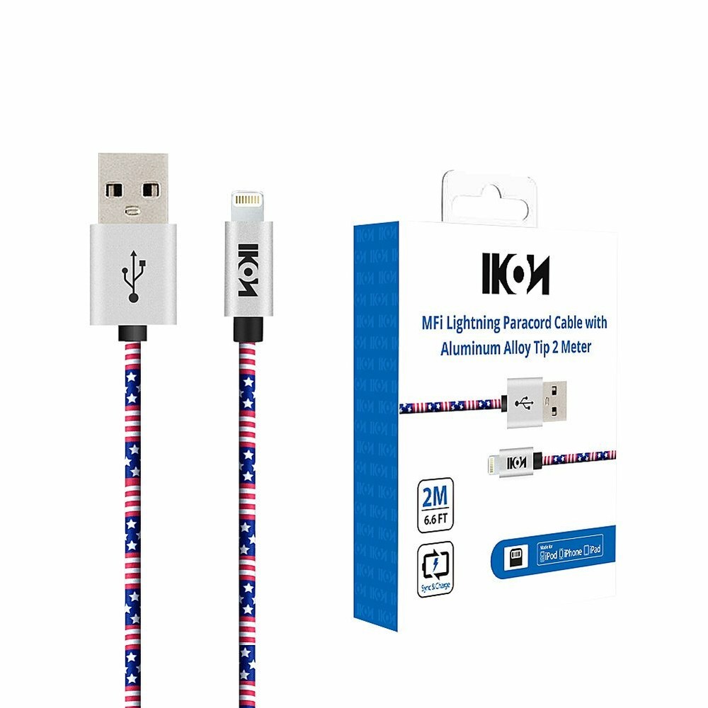 Ikon Premium Apple Certified 6FT Lightning Cable - Sync/Charge iPhone/iPad