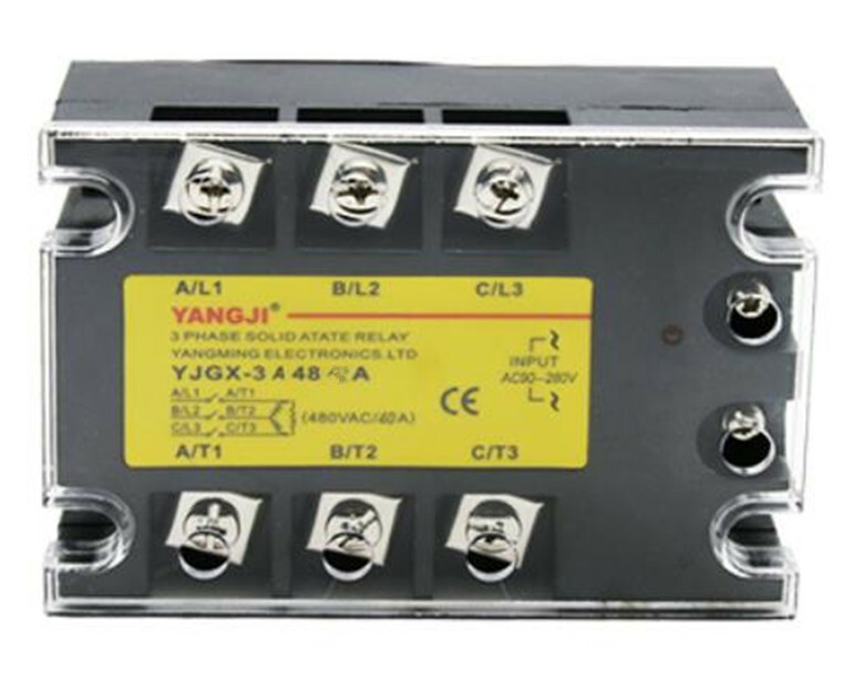 Three-phase SSR AC control AC AC-AC solid state relay YJGX-3A4875A 480VAC 75A