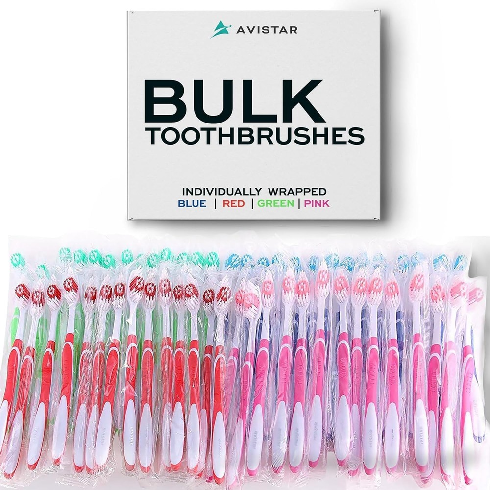 Bulk Toothbrushes Pa - 148 Indivily Wrapped Toothbrushes