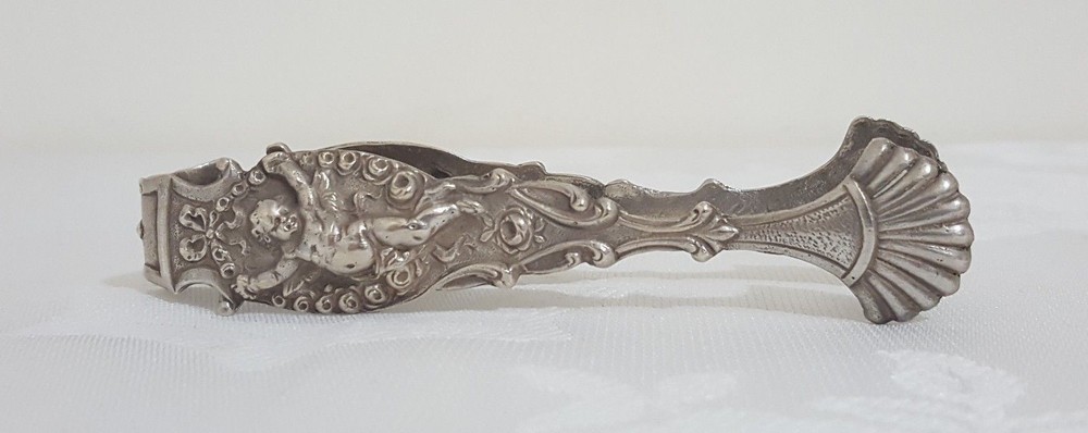 Silver forceps for sugar cubes Germany early 20th century
