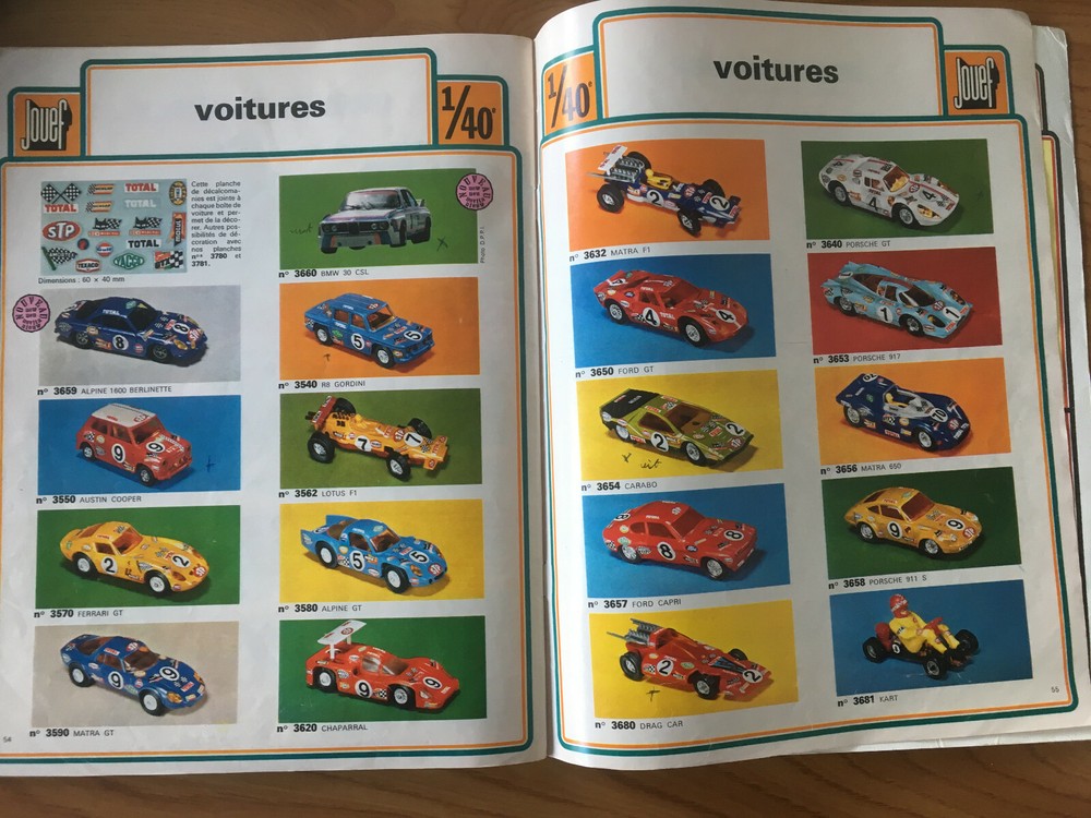 JOUEF 1974 G8 CATALOGUE