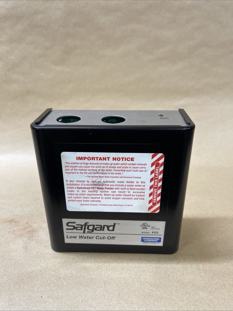Hydrolevel Safgard Low Water Cut-Off Model 400
